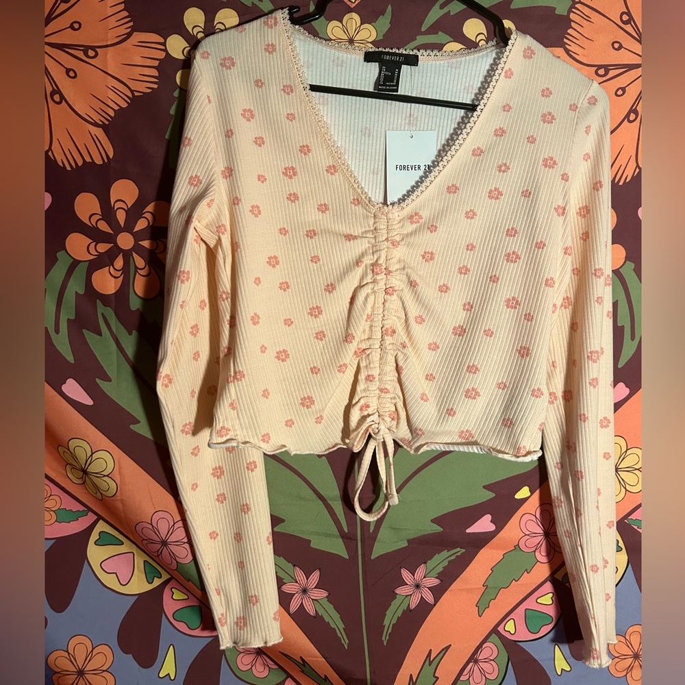 Forever 21 Pink long sleeve top